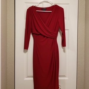 Red cocktail dress